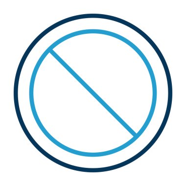 İşaret simgesi yok. vektör illüstrasyonu