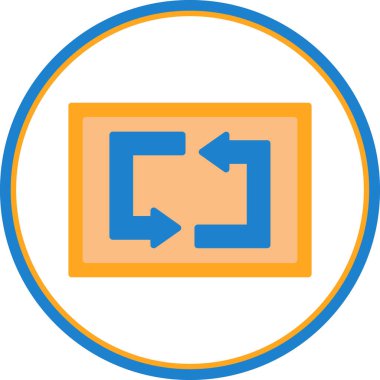 Web simgesi, vektör illüstrasyonunu tekrarla