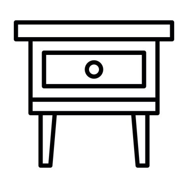 tablo vektörü ince çizgi simgesi