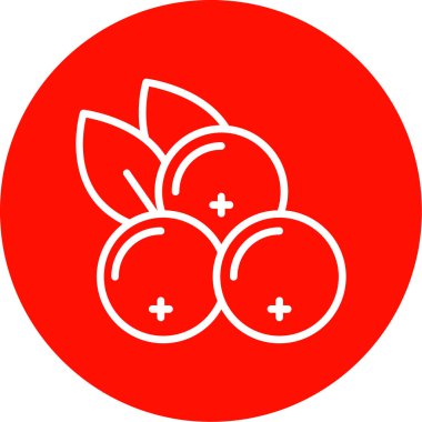Frenk üzümü. Web simgesi basit illüstrasyon