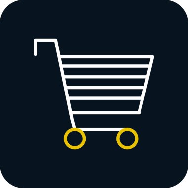 Alışveriş arabası ikonu. vektör illüstrasyonu                     