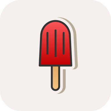 dondurma ikonu vektör illüstrasyonu