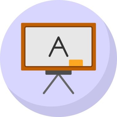 Tahta. Web simgesi basit illüstrasyon