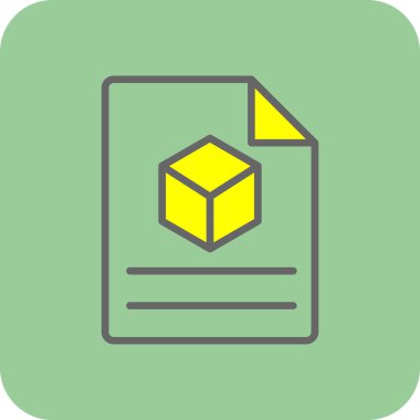 Kutu. Web simgesi basit tasarım