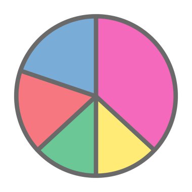 pasta grafiği vektör çizim