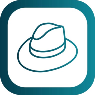 Şapka. Web simgesi basit illüstrasyon 