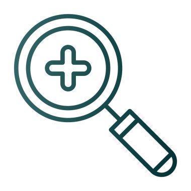 Büyüteç simgesini yakınlaştır. vektör illüstrasyonu