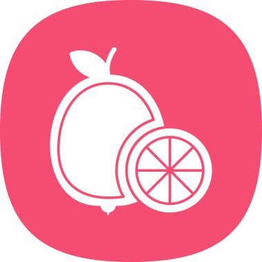 limon meyve vektörü basit simge