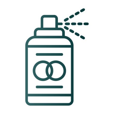 Sprey boya kutusu simgesi basit illüstrasyon