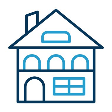 Bina. Web simgesi basit illüstrasyon 