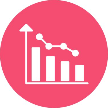 iş grafiği simgesi, vektör illüstrasyonu basit tasarım