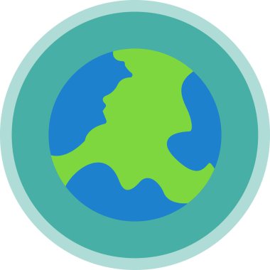 Yeryüzü ikonu vektör illüstrasyonuName                   