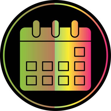 Takvim simgesi vektör illüstrasyonu