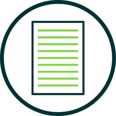 belge simgesi, vektör illüstrasyonu basit tasarım