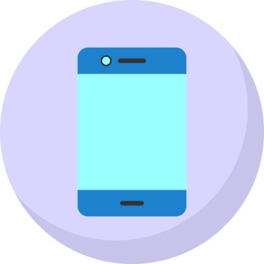 Akıllı telefon simgesinin vektör illüstrasyonu 