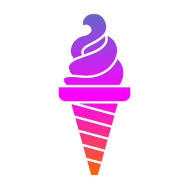 dondurma ikonu vektör illüstrasyonu