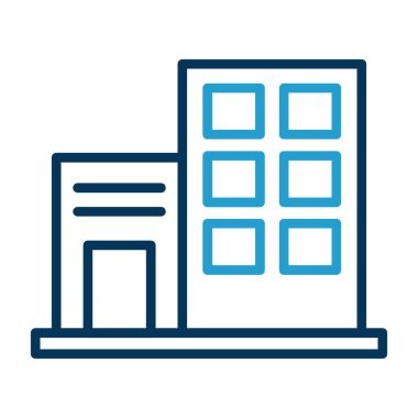 modern yapı web simgesi, vektör illüstrasyonu