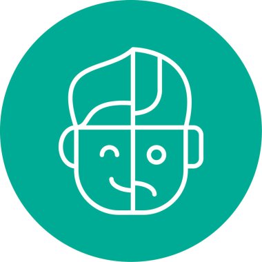 Maskeli bir adamın vektör çizimi