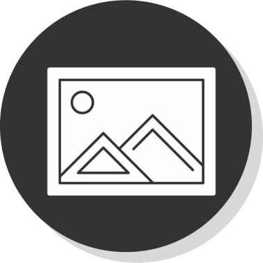 resim simgesi, vektör illüstrasyonu basit tasarım