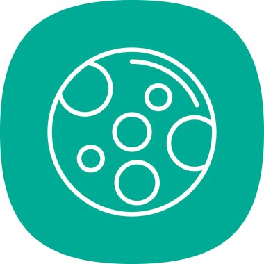 Ay simgesi, vektör illüstrasyonu basit tasarım