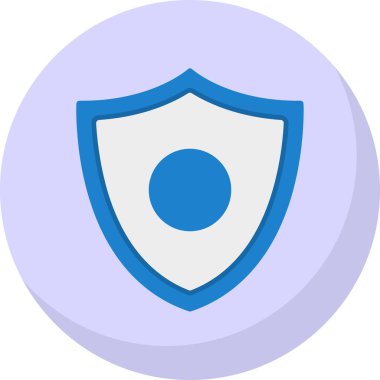 kalkan simgesi web basit illüstrasyon