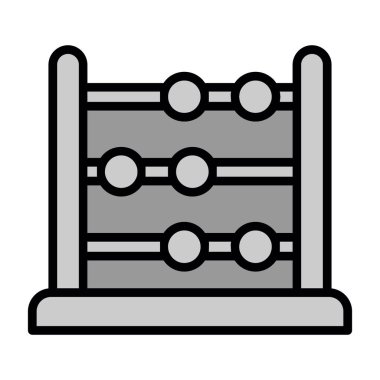 abacus web simgesi vektör illüstrasyonu
