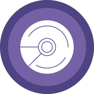 CD mi? Web simgesi basit illüstrasyon