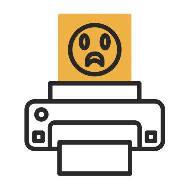  fotoğraf yazıcısı web simgesi basit illüstrasyon