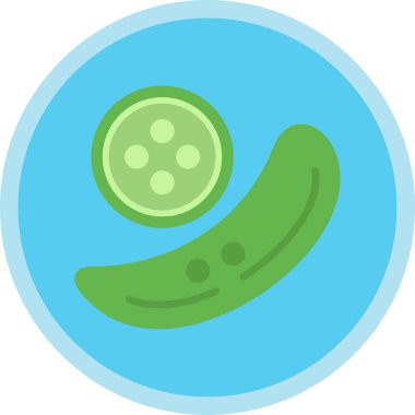 salatalık sebze ikonu, basit illüstrasyon