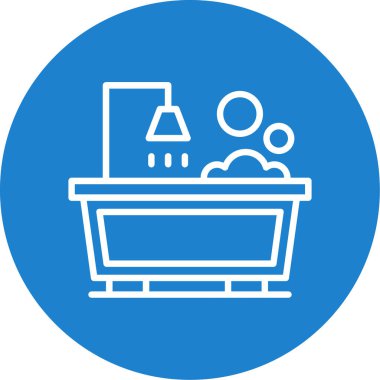 banyo küveti vektör simgesi