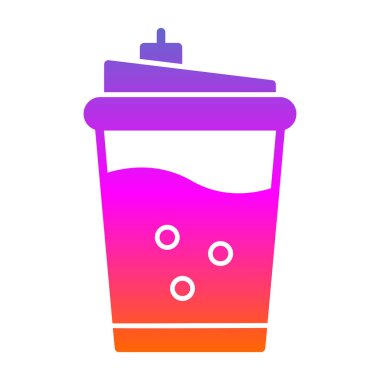 Kahve fincanı simgesinin vektör çizimi