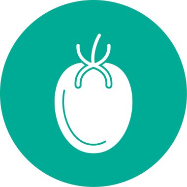 Domates. Web simgesi basit illüstrasyon