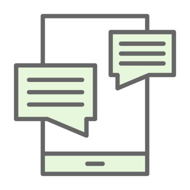 konuşma kabarcığı vektör çizimi