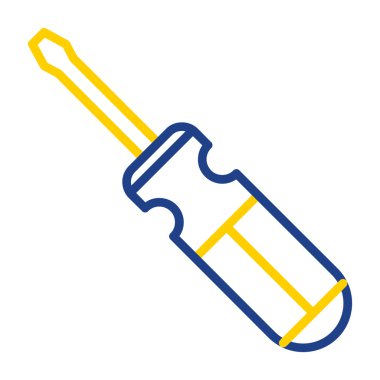 tornavida aracı simge vektör illüstrasyon tasarımı