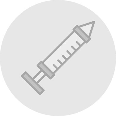 Şırınga simgesinin vektör illüstrasyonu