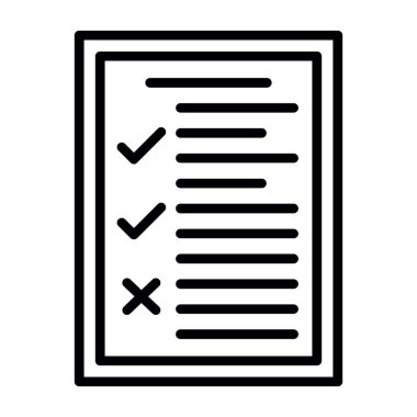 Tıbbi geçmiş web simgesi, vektör illüstrasyonu