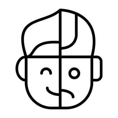 Genç adam kısa saçlı.