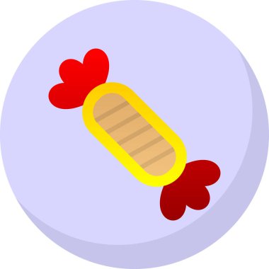 Şeker ikonunun vektör illüstrasyonu  