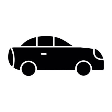 araba simgesi, vektör illüstrasyonu 