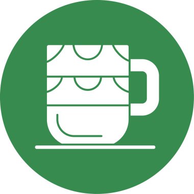 Bardak web simgesi basit illüstrasyon 