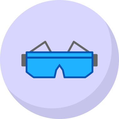 Gözlük. Web simgesi basit illüstrasyon 