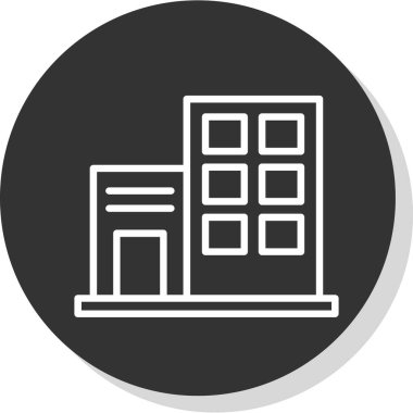 modern yapı web simgesi, vektör illüstrasyonu