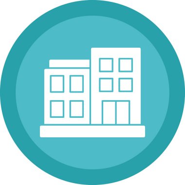 Bina. Web simgesi basit illüstrasyon 