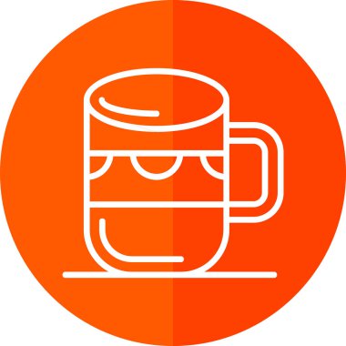 Kupa web simgesi, vektör illüstrasyonu 