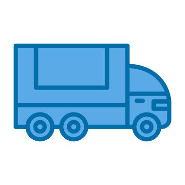 Kamyon. Web simgesi basit illüstrasyon 