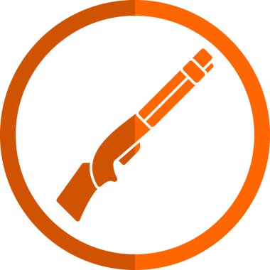 av tüfeği ikonu vektör illüstrasyonu