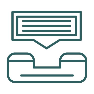 Yardım hattı web simgesi, vektör illüstrasyonu