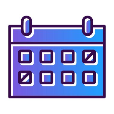 Takvim simgesi vektör illüstrasyonu