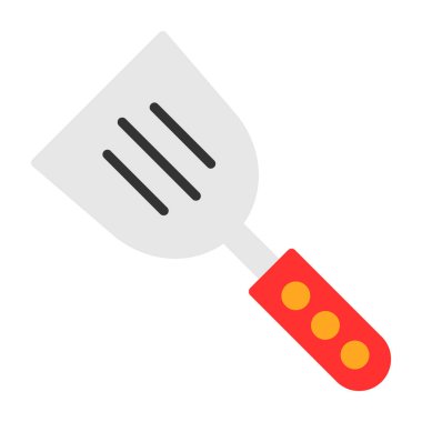 Spatula izole edilmiş ikon vektör çizimi tasarımı       