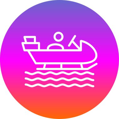 tekne simgesi, vektör illüstrasyonu